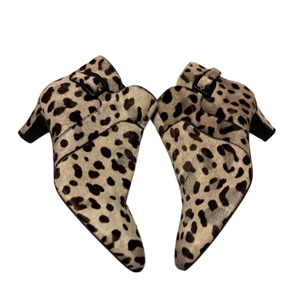 Cole Haan Size 7.5 Animal Print Booties Boots - EUC